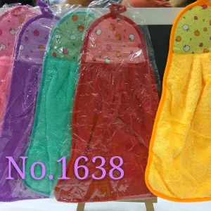 1638 coral fleece flower brand hanging towel