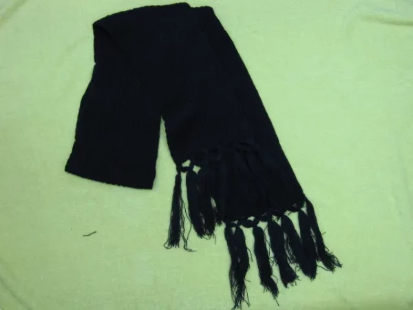 4174-28 Long Huge Black Scarf