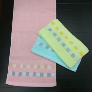 301 plainplaid face towel 13 31