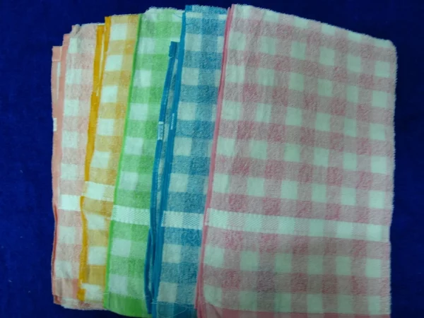 343 Double-Boat Plaid Towel $11