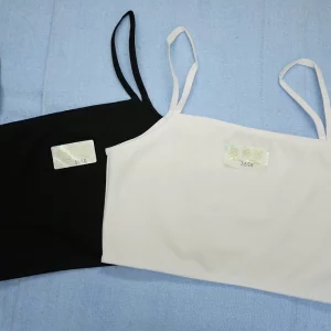 3656 strap half cup bra white black 21