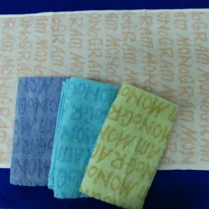 8202 multicolor alphabet face towel