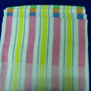 8701 multitone striped face towels