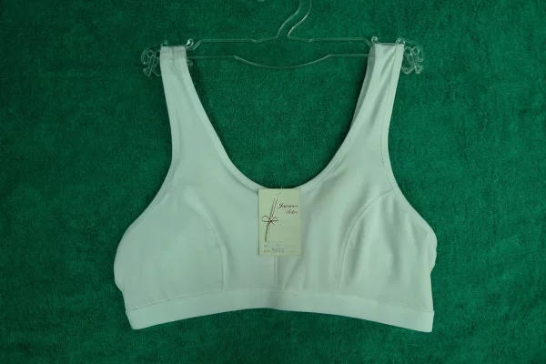 9011 Racerback Cotton Bra - L/XL - White - $21 Each