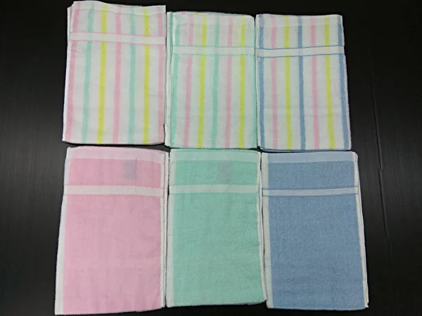 AA-0730 30-Strand Double-Boat Striped Thread Towel $10