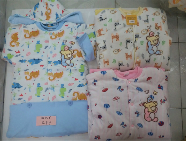 BE015 Teddy Bear and Colorful Animal-Themed Baby Pajama Sets | Sleeping Bag