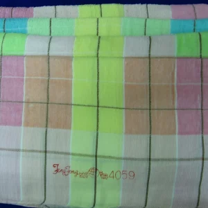 fd601 4059 feng fong large check face towel