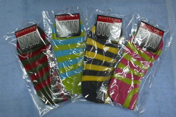 Hootchy Horizontal Striped/Polka Dot Socks