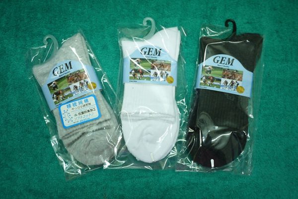  GEM GM104 单边毛巾袜（白/深灰/浅灰/黑） 