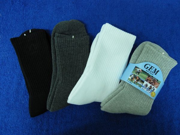  GEM GM303 Half-Rib Terry Sole  Sports Socks 