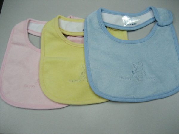 305 3-Piece Set Double-Sided Towel  Embroidered Drool Bib