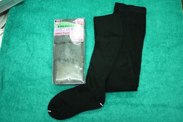 363 Warm Fleece Black Tights