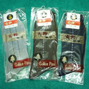 golden pine leather shoe socks